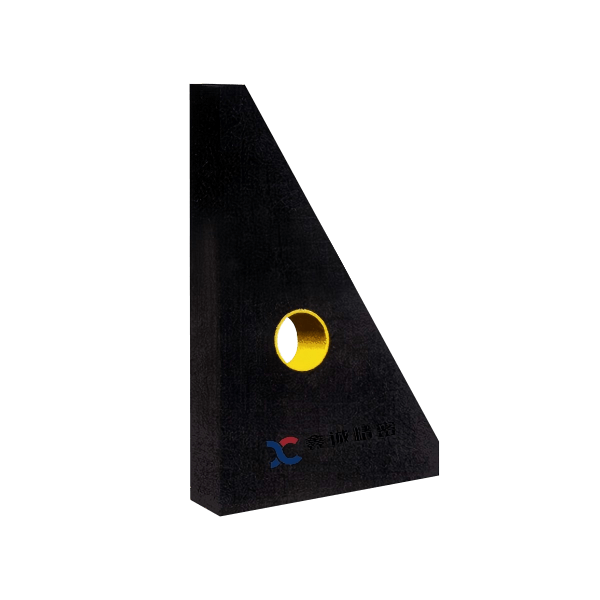 Precision Granite Triangular Square | Natural Stone 90° Inspection Ruler for CMM Calibration