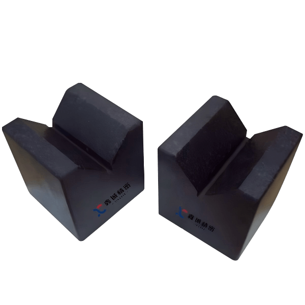 Precision Granite V-Block: Natural Black Stone, 00 Grade Accuracy