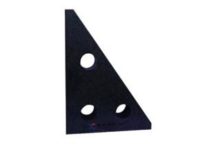 Granite square ruler with parallel faces for multi-axis straightness checks