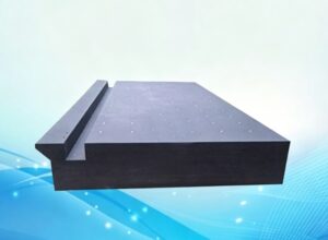 Precision CMM granite surface plate with custom machining features