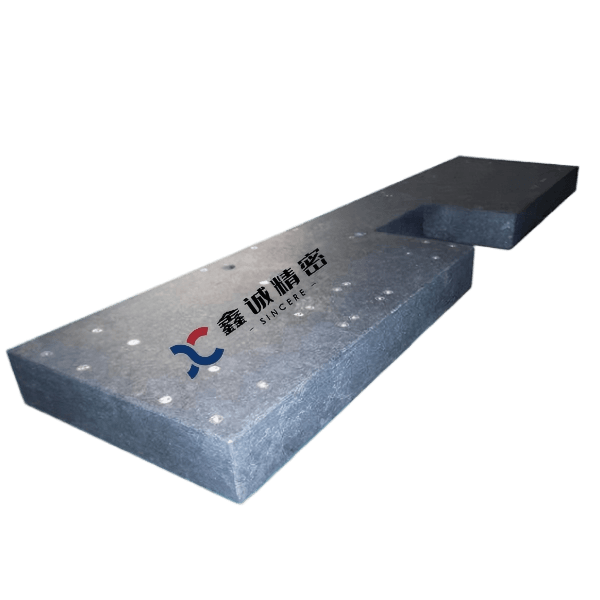 Custom granite machine base with integrated precision motion assembly