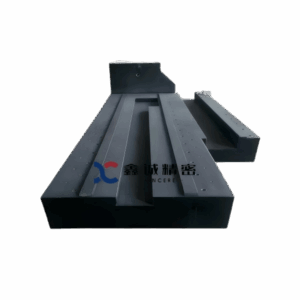 Custom Jinan black granite metrology machine bed manufactured in our factory